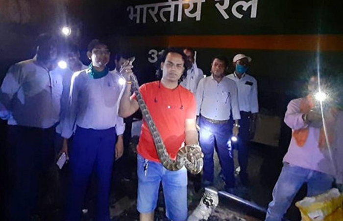 python stopped goods train