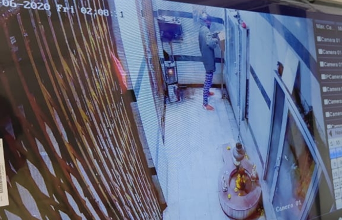 theft in temple cctv