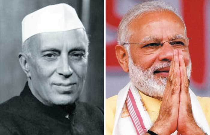 nehru-and-modi