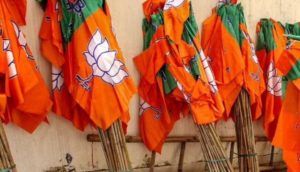 bjp flags dhar municipal elections