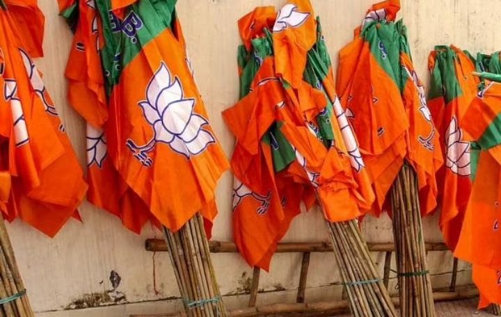 bjp flags dhar municipal elections
