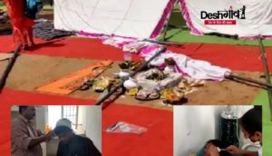 jashpur pandal vandalised