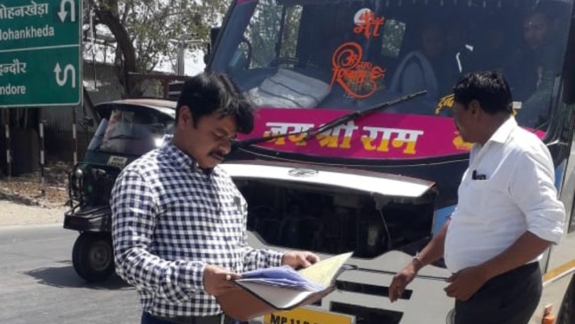 dhar rto seized bus