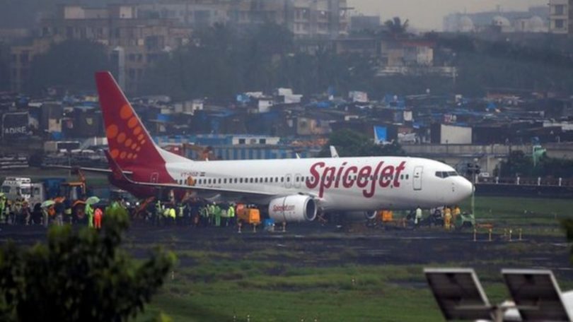 spice jet flight fire