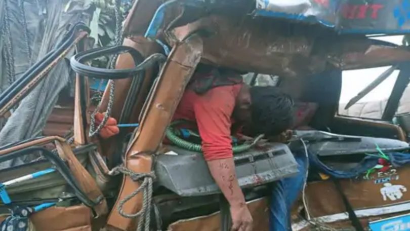 indore truck driver dead body