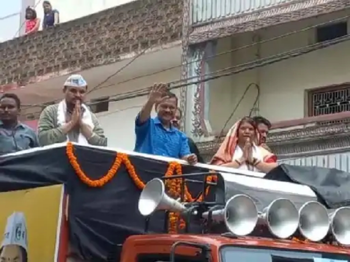 kejriwal in Singrauli