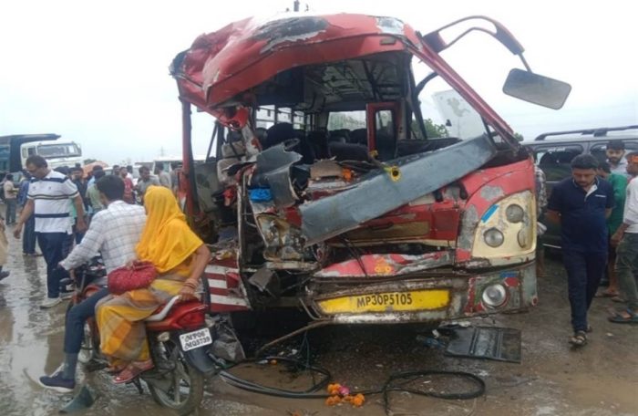 bhind gwalior bus accident