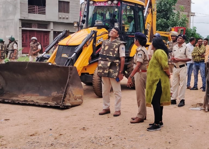 bulldozied accused house