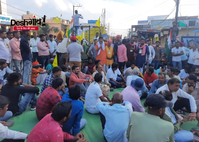 narsinghpur farmers tractor protest