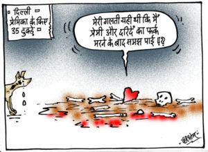 cartoon on delhi love murder