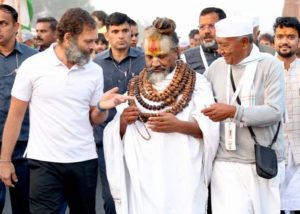 Computer Baba in Bharat Jodo yatra