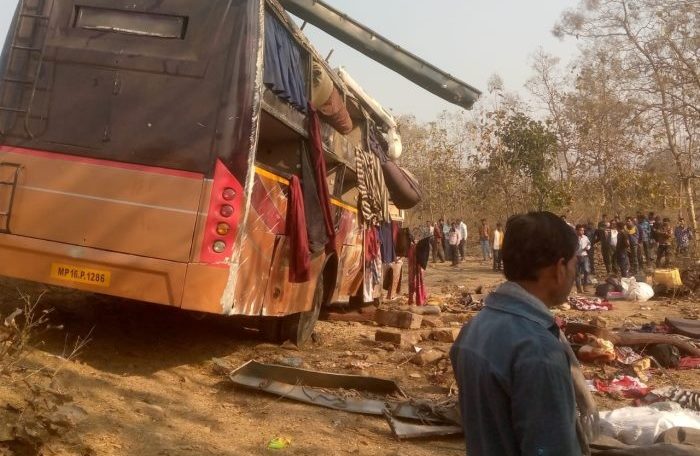 Bus Accident in Sagar