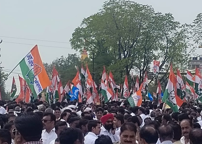 congress protest in bhopal