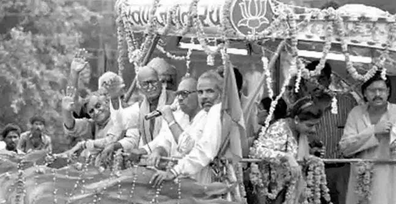 Advani's Rath Yatra File photo:
