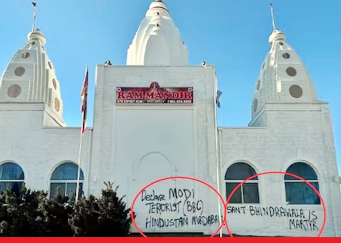 Canada Hindu-temple-vandalised