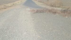 half constructed road in dhar