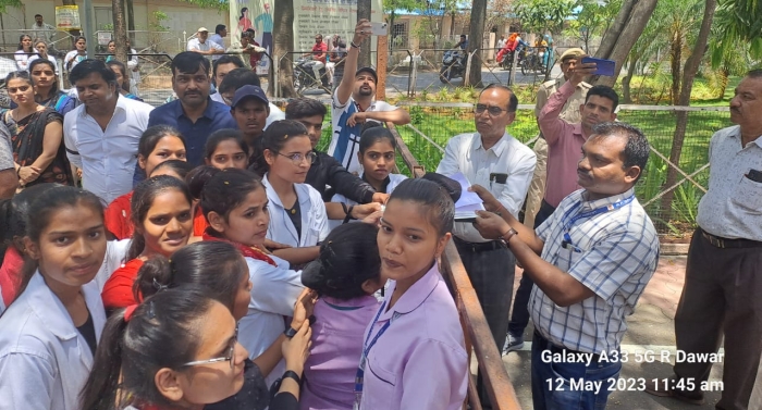 nursing students protest