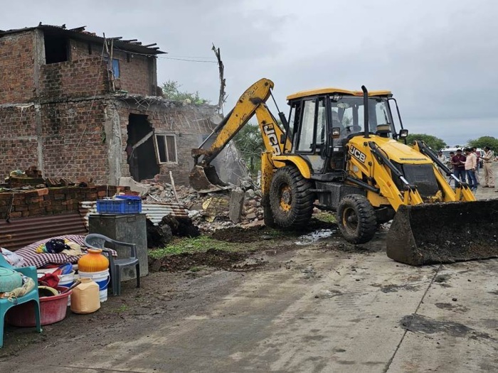 bulldozer on gangrape accused