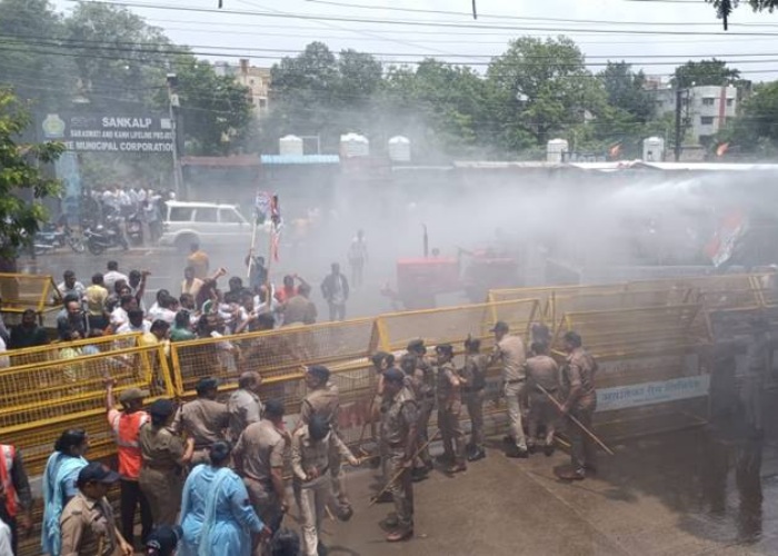 congress protest indore